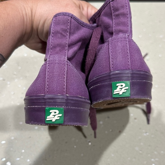 P.F. Flyers Purple High-Top Sneakers - Picture 4 of 7